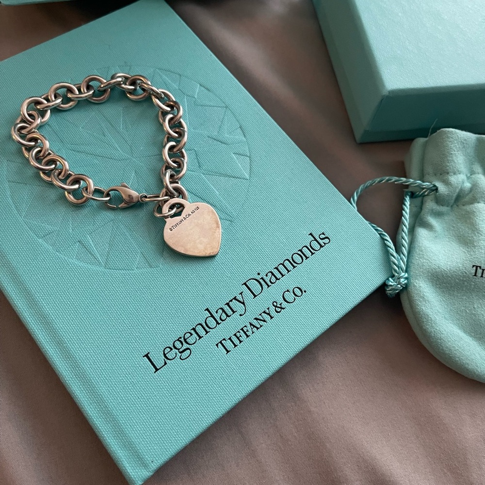 Tiffany & Co. Silver Heart Charm Bracelet - Picture 2 of 5